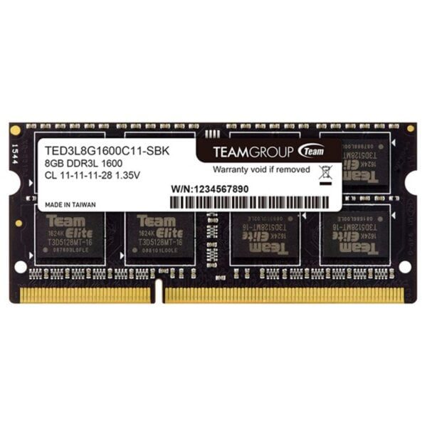 Memoria RAM 8GB TeamGroup Elite SODIMM DDR3L 1600 MHz