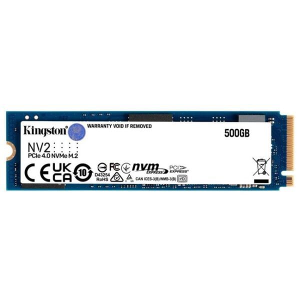 Disco Sólido M.2 NVMe PCIe 500GB Kingston NV2