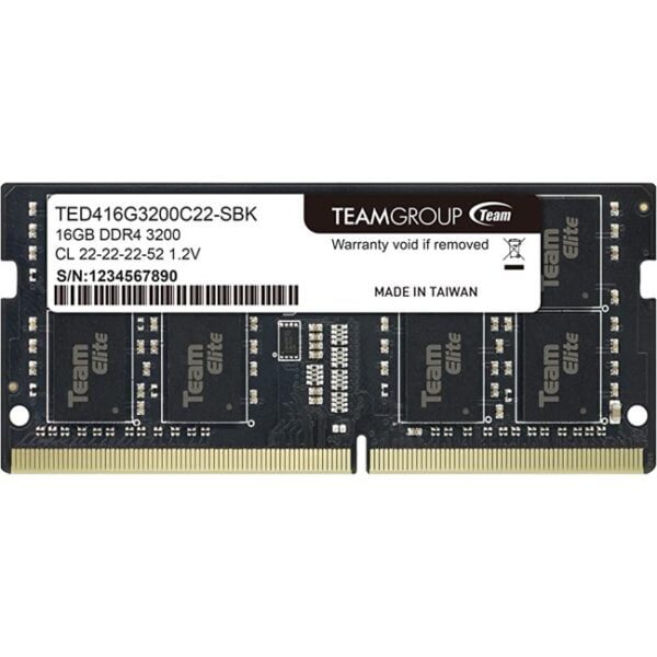Memoria RAM 16GB TeamGroup Elite SODIMM DDR4 3200 MHz