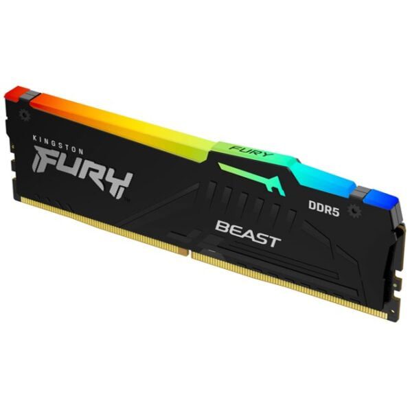 Memoria RAM 8GB Kingston FURY Beast RGB DDR5 5200 MHz